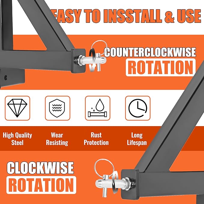 ECOTRIC 3 Point 2" Receiver Trailer Hitch Compatible with Kubota John Deere BX LM25H WLM NorTrac Yanmar Kioti Cat Tractor Drawbar Receiver Heavy Duty Quick Hitch Category 1 30"
