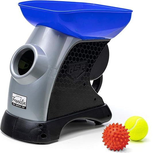Franklin Pet Supply Co. Ready Set Fetch Automatic Tennis Ball Launcher Dog Toy - Electronic Thrower for Fetch + Playtime - Launches up to 40 Feet - Official Size