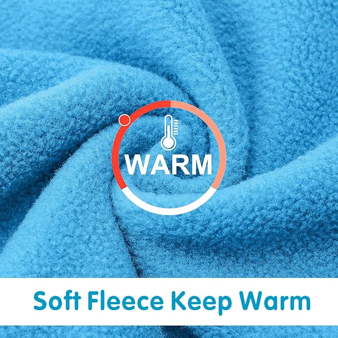 Idepet Dog Fleece Sweater, Small Dogs Shirt Pullover Sweatshirt Pet Dog Clothes Soft Puppy Sweater Warm Winter Shirt Classic Cat Apparel for Small Dogs and Cats (Medium, Blue)