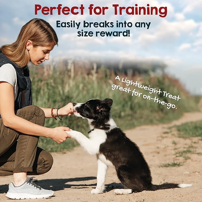 Riley's Dehydrated Beef Lung Dog Treats - Single Ingredient No Hide Dog Chews - USA Sourced 100% Beef Lung Treats - Training Chews and Snack Time Bites - 8oz