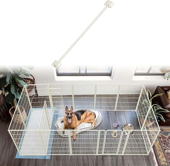 FXW Playpen Connector (Pack of 2), Playpen Accessories Only for FXW Dog Playpen, Designed for 45"/50" Height FXW Homeplus/Rollick/Instant Playpen (Playpen Not Included), White│Patent Pending