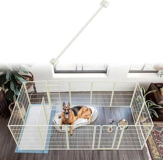 FXW Playpen Connector (Pack of 2), Playpen Accessories Only for FXW Dog Playpen, Designed for 45"/50" Height FXW Homeplus/Rollick/Instant Playpen (Playpen Not Included), White│Patent Pending