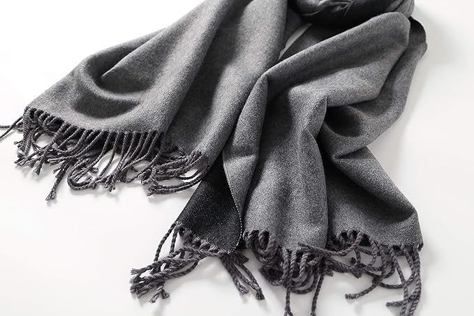 Jeelow Womens Pashmina Shawl Wrap Scarf - Elegant Dressy Evening Poncho Cape for Formal and Wedding Outfits