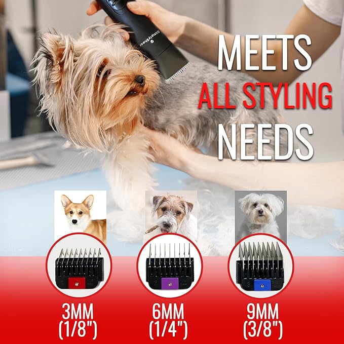 Premium Dog Clippers for Grooming, High-Performance 2-Speed Corded Shears, Quiet and Reliable Grooming Kit for Dogs and Cats, SS200