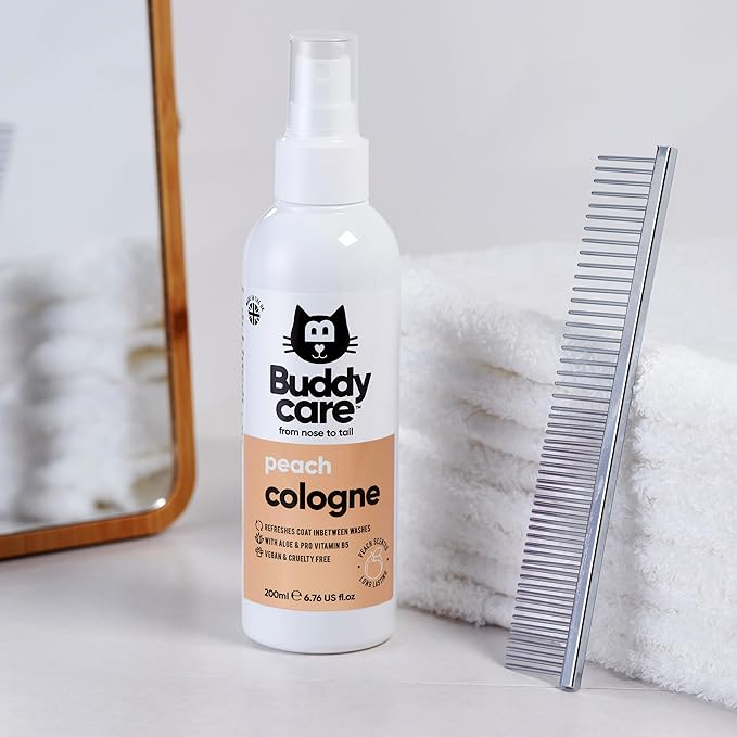 Cat Perfume & Cologne Spray | Peach Scented (200ml) Refreshing Perfume for Indoor & Outdoor Cats