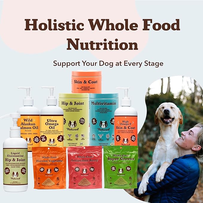 Natural Dog Company Liquid Glucosamine Hip & Joint Oil for Dogs, 16 oz, Extra Strength Cartilage & Joint Support, Helps Mobility and Eases Occasional Stiffness, Dog Vitamins & Supplements