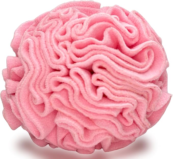 Glory To Dog Medium Breed Snuffle Interactive Foraging Dog Puzzle Ball Toy Pink Large