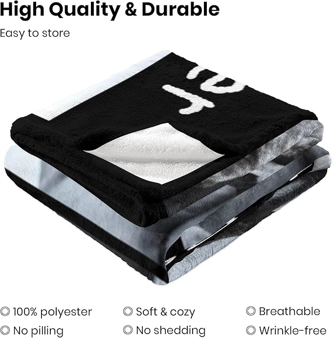 Personalized Dog Blanket with Pet Picture, Loss of Pet Sympathy Gift Dog, Custom Photo Blanket for Best Dog Ever, Puppy Gifts for New Owners, Pet Memorial Gifts for Birthday Christmas