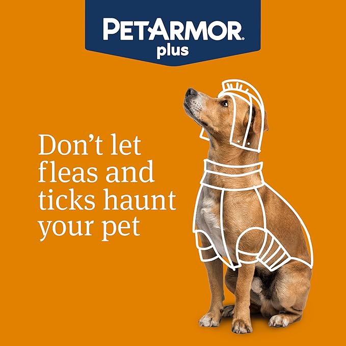 PetArmor Plus Flea and Tick Prevention for Dogs, X-Large Dog Flea and Tick Treatment, 6 Doses, Waterproof Topical, Fast Acting, For X-Large (89-132 lbs)