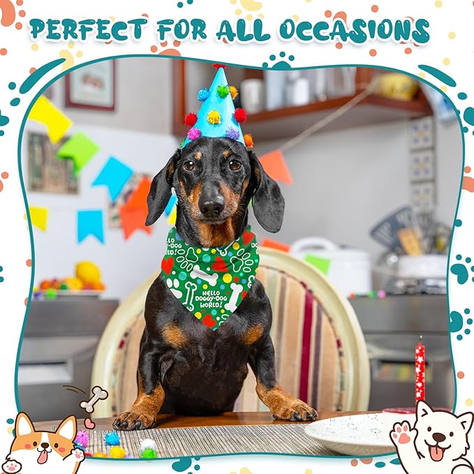 30 Pack Dog Bandanas Bulk – Dog Grooming Scarves, Assorted Colors Reversible Triangle Bibs for Small Medium Large Dogs – Washable Puppy Scarf Set for Pet Grooming, Daily Wear, Party