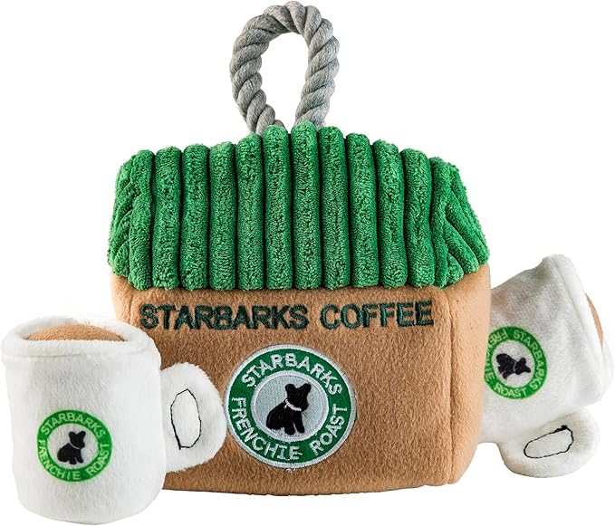 Haute Diggity Dog Starbarks Activity House, Plush Designer Dog Toys with Interactive Squeaker, Stimulating Pet Enrichment, Machine-Washable & Safe Materials for All Breeds, One Size