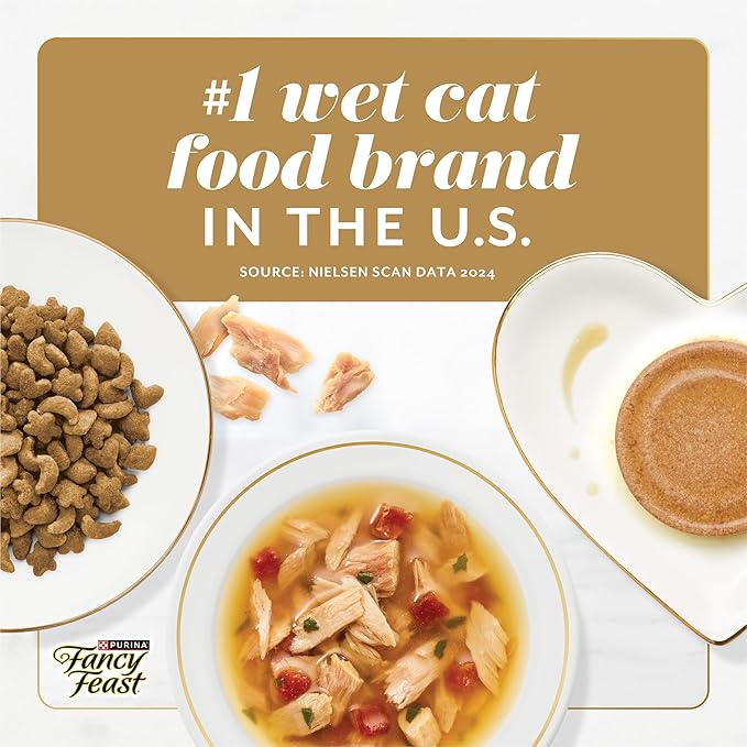 Fancy Feast Gems Pate Cat Food Mousse With Salmon and a Halo of Savory Gravy Cat Food - (Pack of 8) 4 oz. Boxes