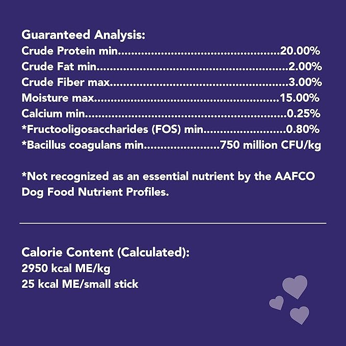 Get Naked Grain Free 1 Pouch 6.2 Oz Digestive Health Dental Chew Sticks, Small