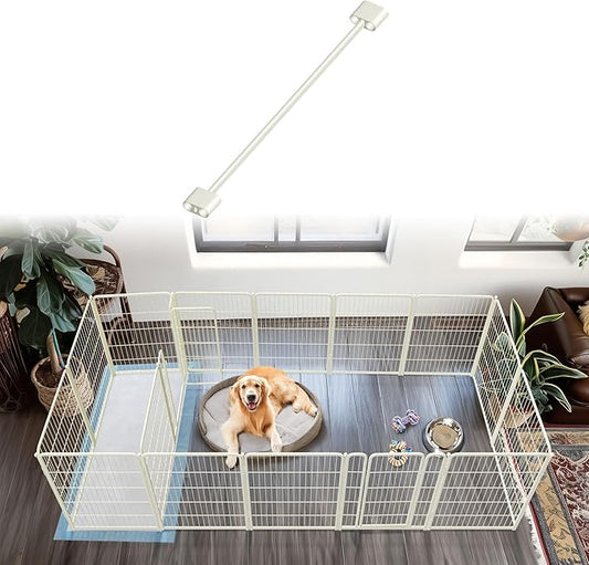 FXW Playpen Connector (Pack of 2), Playpen Accessories Only for FXW Dog Playpen, Designed for 40" Height FXW Homeplus/Rollick/Instant Playpen (Playpen Not Included), White│Patent Pending