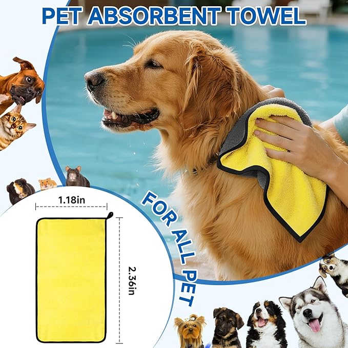 Pet Steam Brush Set for Dogs & Cats, Includes 3-in-1 Self Cleaning Spray Comb, Waterless Shampoo, Defur Tool, Bath Gloves, Bath Brush, Tooth & Ear Brush, Towel (11PCS)