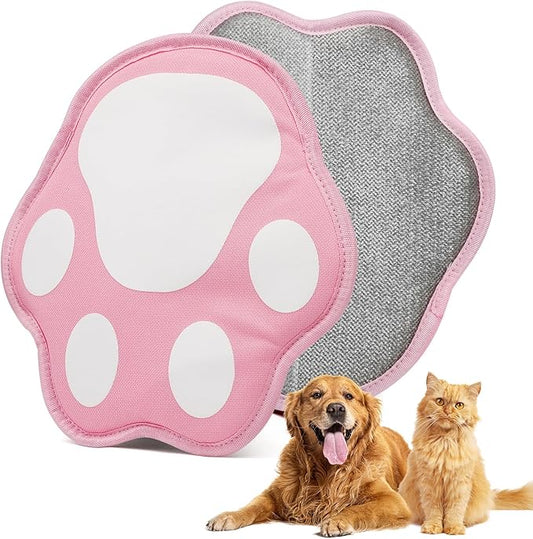 New-Craft Pet Hair Removal Glove | Anti-Static, Reusable | for Dogs & Cats | Works on Pet Beds, Carpets, Sofas, Car Seats, Hair-Prone Clothes (Pink)