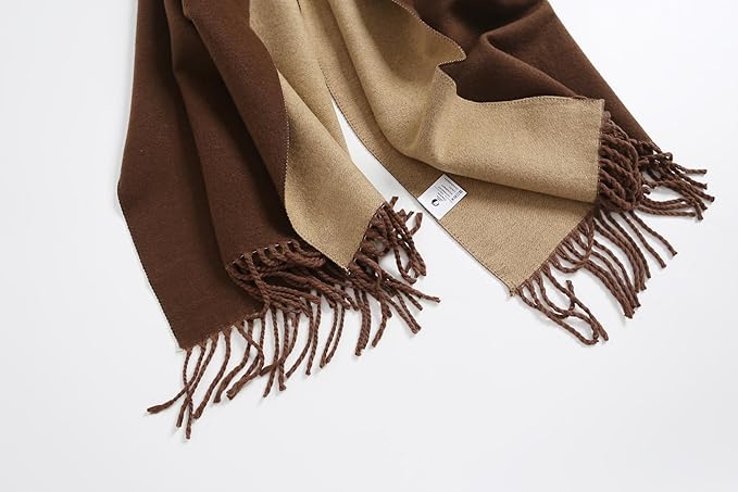 Jeelow Womens Pashmina Shawl Wrap Scarf - Elegant Dressy Evening Poncho Cape for Formal and Wedding Outfits