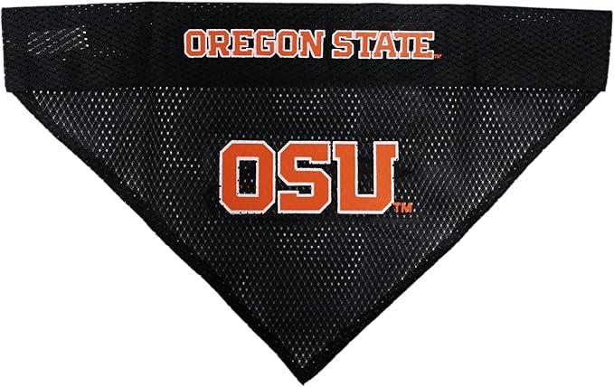 Pets First Collegiate Pet Accessories, Reversible Bandana, Oregon State Beavers, Large/X-Large