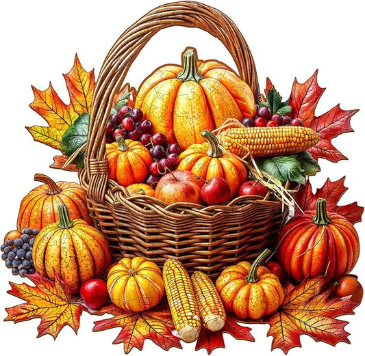 Jigfoxy Wooden Puzzles for Adults, Fall Wood Puzzles Adult, Unique Animal Shape Wooden Jigsaw Puzzles for Adults, Birthday Gifts for Puzzle Lovers, Family (M-11.4 * 10.1in-190pcs)