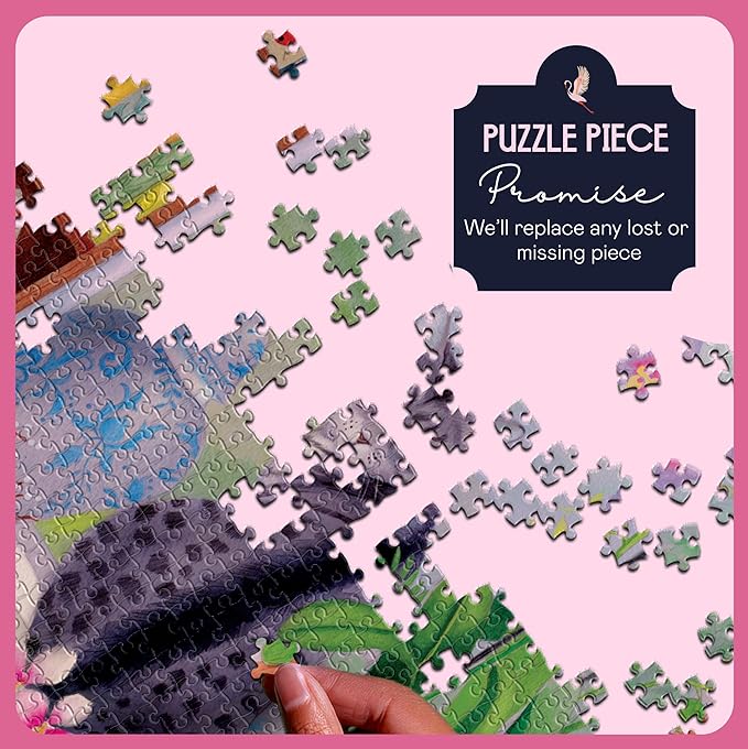 Elena Essex Puzzles for Adults 500 - Cat in The Window | 500 Piece Puzzles for Adults | Jigsaw Puzzles 500 Pieces | Cat Puzzle | Puzzles Size 18x24inches