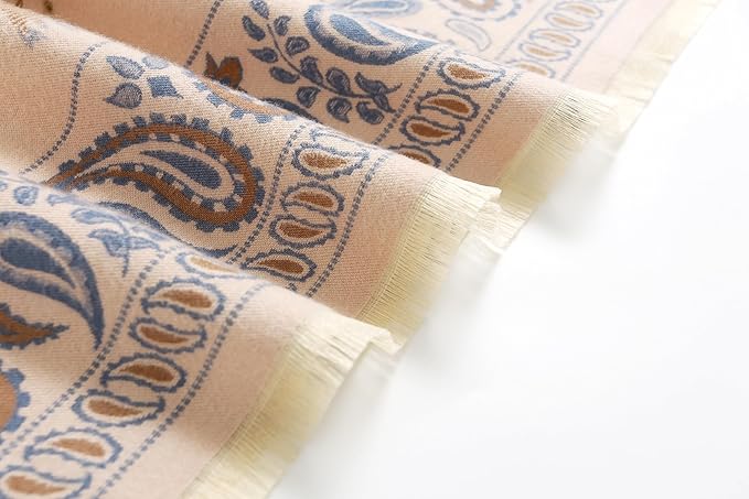 Jeelow Womens Pashmina Shawl Wrap Scarf - Elegant Dressy Evening Poncho Cape for Formal and Wedding Outfits