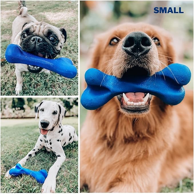 Tuff Pupper SuperChewy Tough Dog Bone Toy | Lifetime Replacement | Strong Natural Rubber | Great Dog Fetch Toy | Chew Toys for Dogs | Ultra Durable Chew Toys for Moderate Chewers | Large Breed Tested