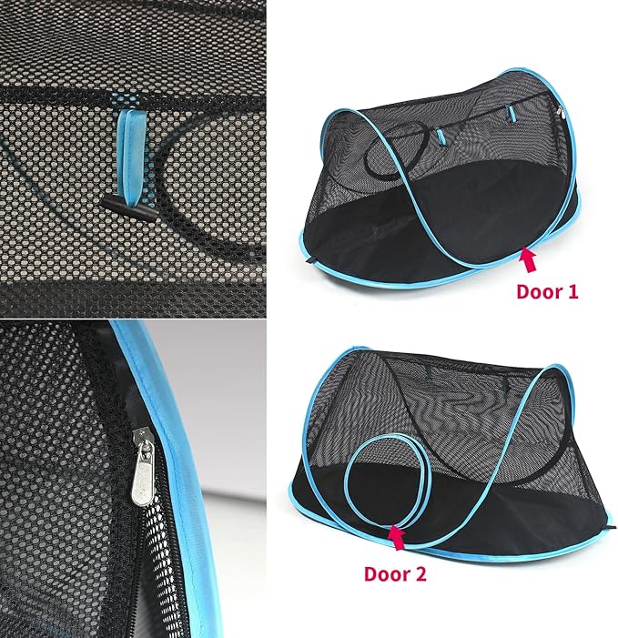 INTURN Cat Furniture Tent for Indoor and Outdoor Playpen Portable Cat Tunnels, Outdoor Kennel (Play Kennel)