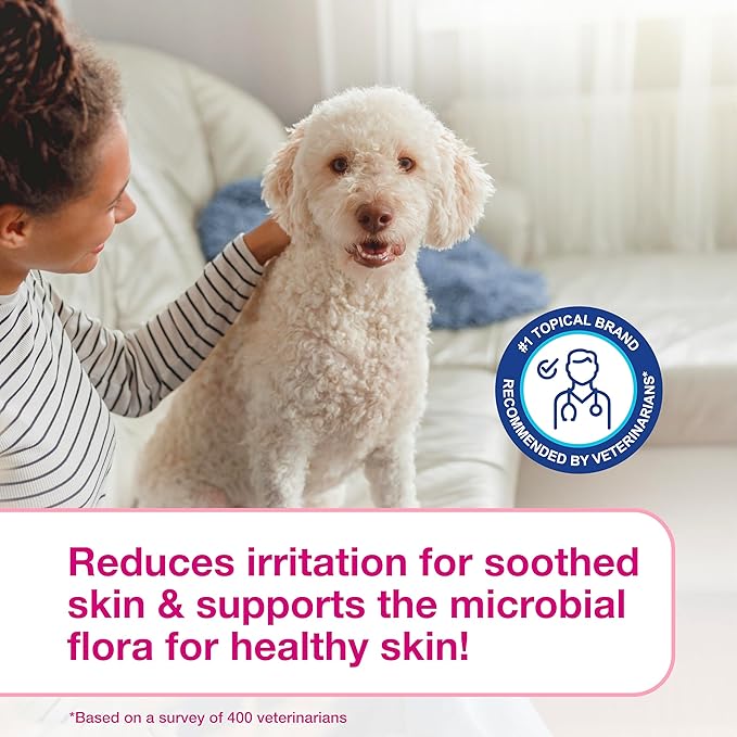 Douxo S3 Calm Shampoo, Contains 0.75% Ophytrium, Soothing, For Itchy, Irritated or Allergic Skin, For Dogs and Cats, 16.9 fl. oz. (500mL)