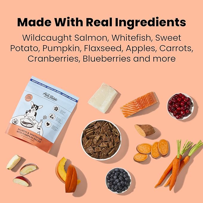 The Pets Table Grain Free Air Dried Dog Food 2 Pack - Beef & Berries + Salmon & Whitefish, 16 Ounce (Pack of 2)