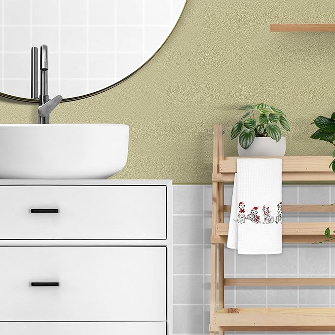 Dalmatian Christmas Kitchen Towels, Dalmatian Gifts for Women Men Dog Lover Pet Lovers, Rottweiler Kitchen Decorative Towels, Rottweiler Decor, Dog Kitchen Towels 16x24 in