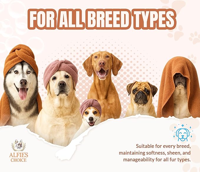 Gentle Puppy Dog Shampoo and Conditioner Set – Moisturizing Pet Grooming Wash for Sensitive & Itchy Skin – Lavender & Biotin Formula – Safe for Puppies & All Breeds, 16 fl oz Each by ALFIE'S CHOICE