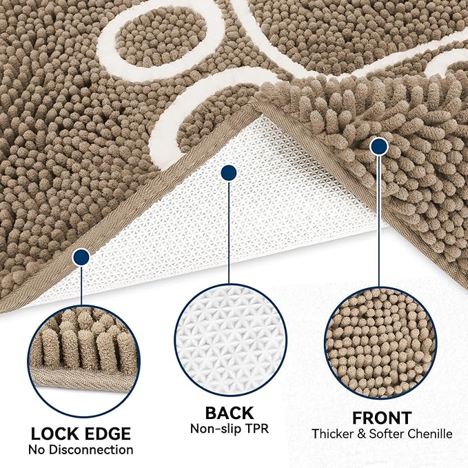 Super Absorbent Dog Door Mat, 30"*20“ Anti Slip Mat for Muddy Paws, Pet Rugs for Dirty Paws Washable That Absorbs Moisture and Dirt, for Dog Cage and Pet Resting Carpet