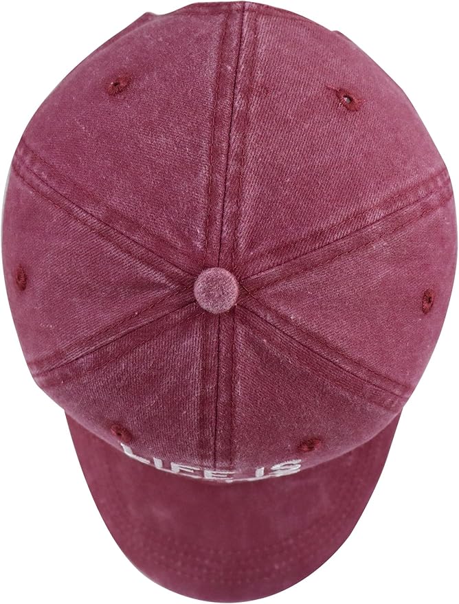 Life is Better with Dogs Hat for Men Women, Funny Adjustable Embroidered Animal Gifts Baseball Cap