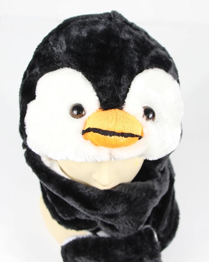 Plush Novelty Animal Hat: One Size Fits All Adults & Children/Soft, Warm Beanie Hat