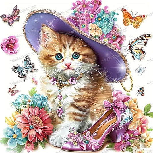 500 Piece Wooden Puzzles - Noble Flower Kittens - Jigsaw Puzzles for Adults, Each Piece is Unique, Perfect Family Leisure Gift & Gifts - Puzzles Collectibles