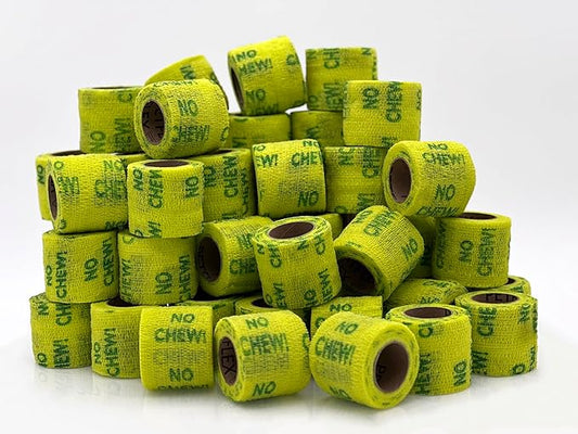 PetFlex No Chew – Flexible Self-Adhering Elastic Bandage for Wound Care – First Aid Wrap for Small Animals Like Dogs, Cats, and Other Pets - 2 inch, 36 Rolls