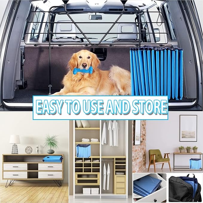 Taeku Foldable Dog Pool – Durable Collapsible Pet Bathing Tub for Pets Dogs and Cats Portable Pet Wading Pool for Indoor Outdoor (Blue 63 x 12in)