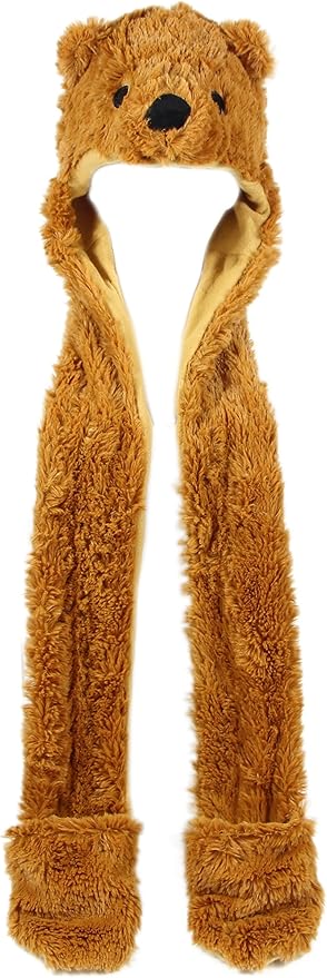 Plush Novelty Animal Hat: One Size Fits All Adults & Children/Soft, Warm Beanie Hat