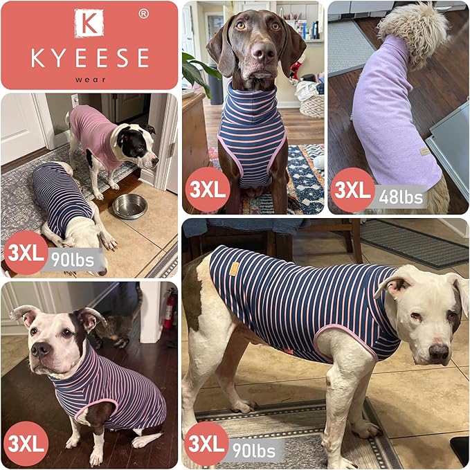 KYEESE 2Pack Dog Sweater Pullover Dog Sweaters for Large Dogs Warm Dogs Clothes Stretchy Pet Sweater Large Size Pets Comfy Turtleneck Pet Coats Soft Pets Sweatshirt