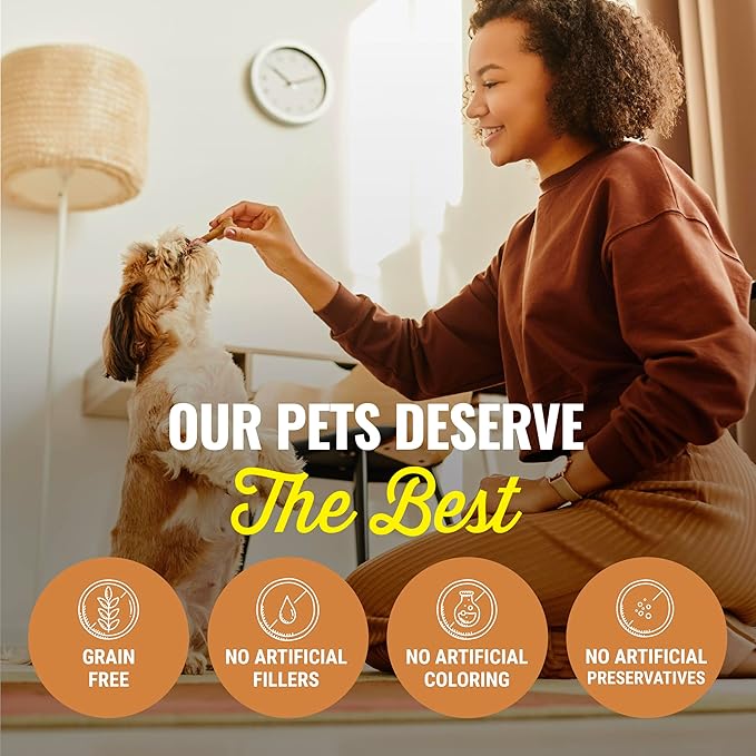 etta says! Deluxe Crunchy Dog Chews 7” Turkey - All Natural, Long-Lasting Chews - Made in The USA (20 Count Pack of 1)