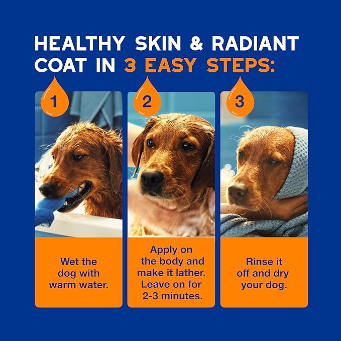 DOUXO® Skin & Coat SPA - Ultra-Safe 2 in 1 Conditioning Dog Shampoo, 16 fl oz, Cleans and Deeply Hydrates The Skin, Leaves The Coat Soft, Silky and Detangled, Skin-Friendly Formula