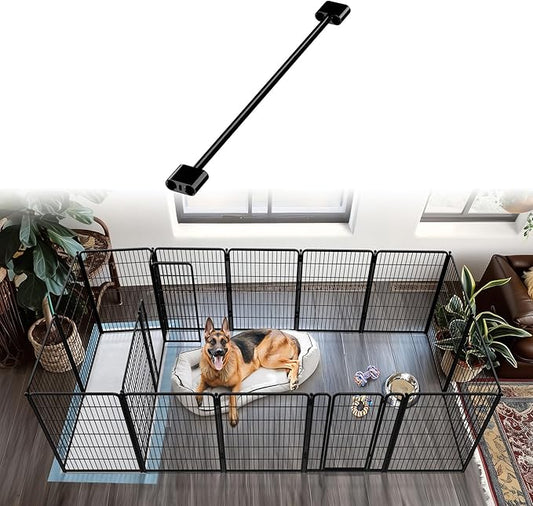 FXW Playpen Connector (Pack of 2), Playpen Accessories Only for FXW Dog Playpen, Designed for 45"/50" Height FXW Homeplus/Rollick/Instant Playpen (Playpen Not Included), Black│Patent Pending