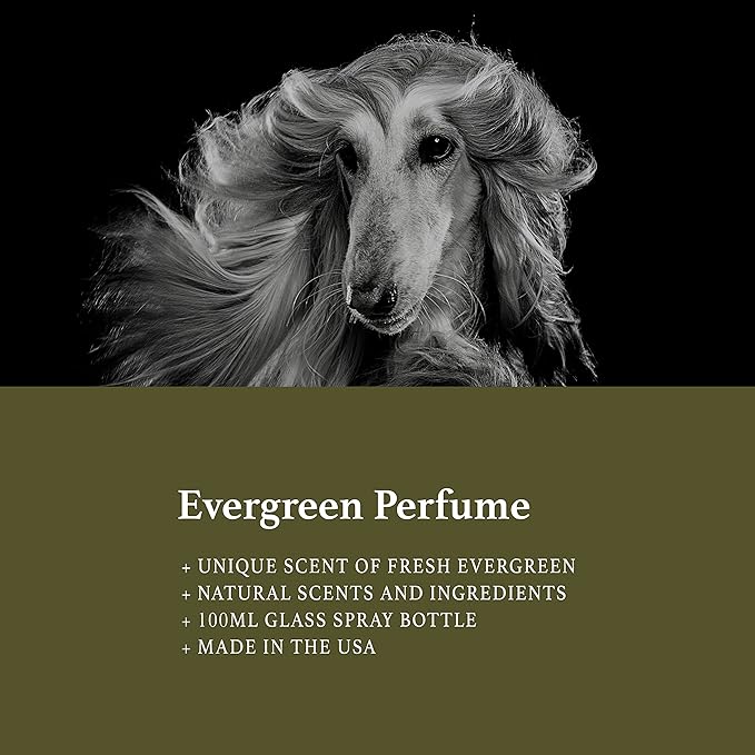 iGroom Pet Perfume Evergreen, Luxury Pet Beauty Care, Clean Botanical Scent, Long Lasting, Made in USA, 100 ml