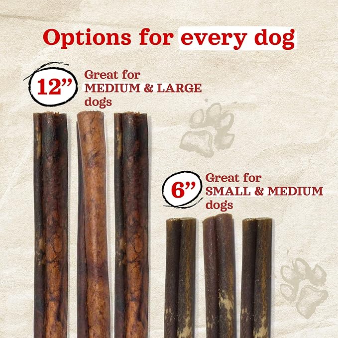 Natural Farm Peanut Butter Flavor Collagen Sticks for Dogs (6 Inch, 5 Pack), Long-Lasting Beef Collagen Chews, Best Rawhide Alternative Chews With Chondroitin & Glucosamine, High-Protein Dental Treats