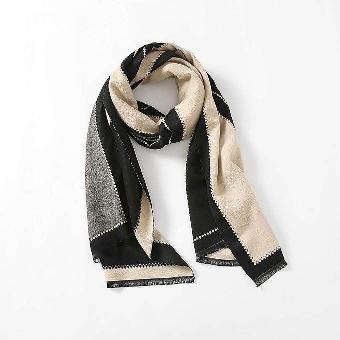 Jeelow Womens Pashmina Shawl Wrap Scarf - Elegant Dressy Evening Poncho Cape for Formal and Wedding Outfits