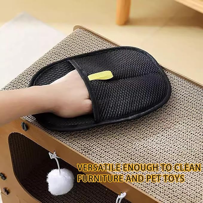 Pet Hair Removal Glove for Cats & Dogs, Electrostatic Reusable Magic Brush Pet Hair Remover Tool for Couch, Furniture,Car Seat,Pet Grooming