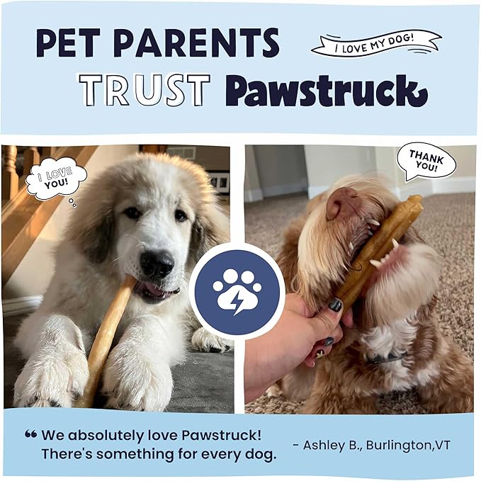 Pawstruck 2-in-1 Collagen Wrapped Jerky Natural Treats for Dogs - 5 Large Sticks - Limited Ingredient Grain Free for Small, Medium, and Large Dogs