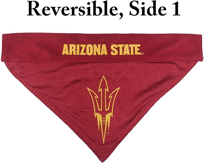 Pets First Collegiate Pet Accessories, Reversible Bandana, Arizona State Sun Devils, Small/Medium (Pack of 2)