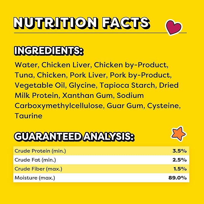 Temptations Creamy Puree Squeezable Lickable Wet Cat Treats with Tuna, 0.42 oz. Tubes, 4 Count, Pack of 11 (44 Total)