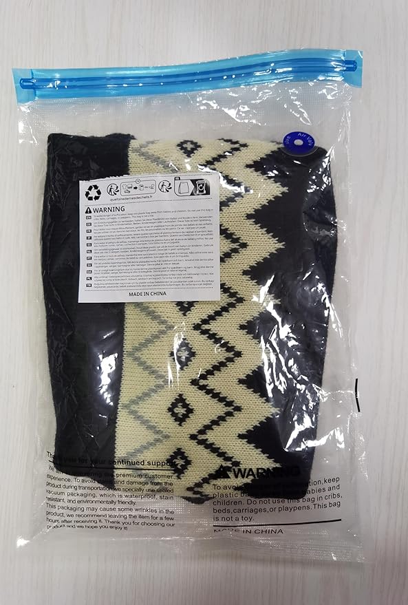 Queenmore Warm Dog Sweater, Soft Pet Knitwear, Knitted Pullover, Winter Pet Clothes for Small Medium Dogs Cats Black